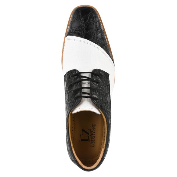Lucky Mens Croco Lizard Print Genuine Leather Oxford Dress Shoes main image 6